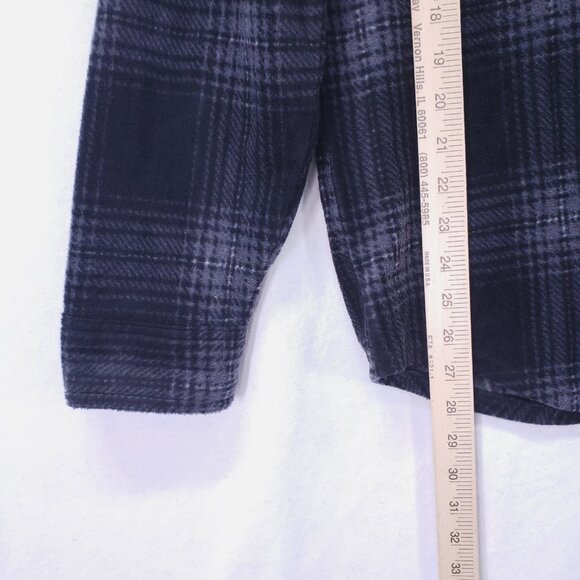 Freedom Foundry Men Dark Gray Black Plaid Shirt Size M - Picture 8 of 16